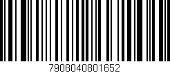 Código de barras (EAN, GTIN, SKU, ISBN): '7908040801652'