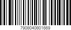 Código de barras (EAN, GTIN, SKU, ISBN): '7908040801669'