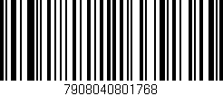 Código de barras (EAN, GTIN, SKU, ISBN): '7908040801768'