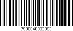 Código de barras (EAN, GTIN, SKU, ISBN): '7908040802093'