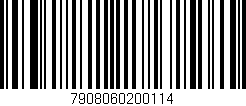 Código de barras (EAN, GTIN, SKU, ISBN): '7908060200114'