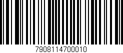 Código de barras (EAN, GTIN, SKU, ISBN): '7908114700010'