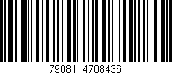 Código de barras (EAN, GTIN, SKU, ISBN): '7908114708436'