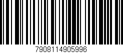 Código de barras (EAN, GTIN, SKU, ISBN): '7908114905996'
