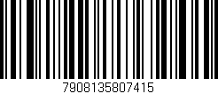 Código de barras (EAN, GTIN, SKU, ISBN): '7908135807415'
