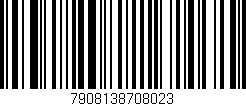 Código de barras (EAN, GTIN, SKU, ISBN): '7908138708023'