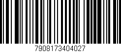 Código de barras (EAN, GTIN, SKU, ISBN): '7908173404027'