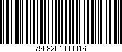 Código de barras (EAN, GTIN, SKU, ISBN): '7908201000016'