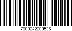 Código de barras (EAN, GTIN, SKU, ISBN): '7908242200536'
