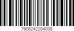 Código de barras (EAN, GTIN, SKU, ISBN): '7908242204039'
