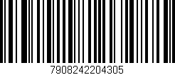 Código de barras (EAN, GTIN, SKU, ISBN): '7908242204305'