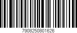 Código de barras (EAN, GTIN, SKU, ISBN): '7908250801626'