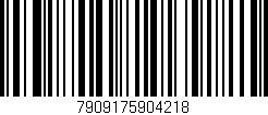 Código de barras (EAN, GTIN, SKU, ISBN): '7909175904218'