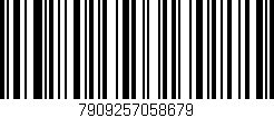 Código de barras (EAN, GTIN, SKU, ISBN): '7909257058679'