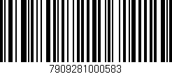 Código de barras (EAN, GTIN, SKU, ISBN): '7909281000583'