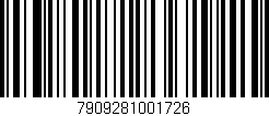 Código de barras (EAN, GTIN, SKU, ISBN): '7909281001726'