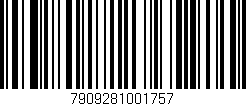 Código de barras (EAN, GTIN, SKU, ISBN): '7909281001757'