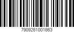 Código de barras (EAN, GTIN, SKU, ISBN): '7909281001863'