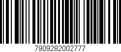 Código de barras (EAN, GTIN, SKU, ISBN): '7909282002777'