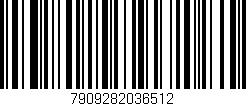 Código de barras (EAN, GTIN, SKU, ISBN): '7909282036512'