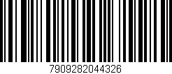 Código de barras (EAN, GTIN, SKU, ISBN): '7909282044326'