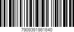 Código de barras (EAN, GTIN, SKU, ISBN): '7909391981840'