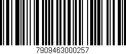 Código de barras (EAN, GTIN, SKU, ISBN): '7909463000257'