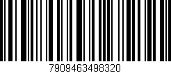 Código de barras (EAN, GTIN, SKU, ISBN): '7909463498320'