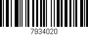 Código de barras (EAN, GTIN, SKU, ISBN): '7934020'