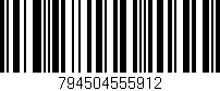 Código de barras (EAN, GTIN, SKU, ISBN): '794504555912'