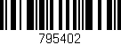 Código de barras (EAN, GTIN, SKU, ISBN): '795402'