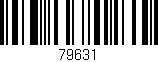 Código de barras (EAN, GTIN, SKU, ISBN): '79631'
