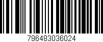 Código de barras (EAN, GTIN, SKU, ISBN): '796483036024'