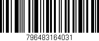 Código de barras (EAN, GTIN, SKU, ISBN): '796483164031'