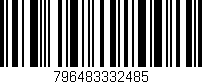 Código de barras (EAN, GTIN, SKU, ISBN): '796483332485'