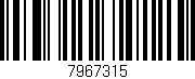 Código de barras (EAN, GTIN, SKU, ISBN): '7967315'