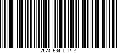 Código de barras (EAN, GTIN, SKU, ISBN): '7974_534_0_P/S'