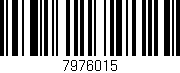 Código de barras (EAN, GTIN, SKU, ISBN): '7976015'