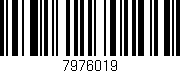 Código de barras (EAN, GTIN, SKU, ISBN): '7976019'