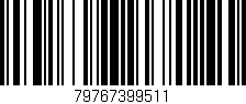 Código de barras (EAN, GTIN, SKU, ISBN): '79767399511'