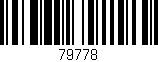 Código de barras (EAN, GTIN, SKU, ISBN): '79778'