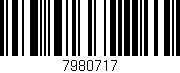 Código de barras (EAN, GTIN, SKU, ISBN): '7980717'