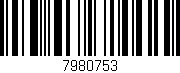 Código de barras (EAN, GTIN, SKU, ISBN): '7980753'