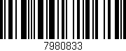 Código de barras (EAN, GTIN, SKU, ISBN): '7980833'