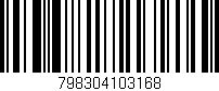 Código de barras (EAN, GTIN, SKU, ISBN): '798304103168'