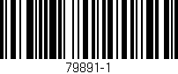 Código de barras (EAN, GTIN, SKU, ISBN): '79891-1'