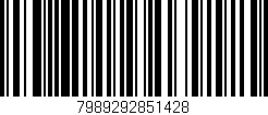 Código de barras (EAN, GTIN, SKU, ISBN): '7989292851428'
