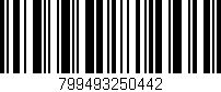 Código de barras (EAN, GTIN, SKU, ISBN): '799493250442'