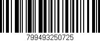 Código de barras (EAN, GTIN, SKU, ISBN): '799493250725'