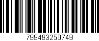 Código de barras (EAN, GTIN, SKU, ISBN): '799493250749'